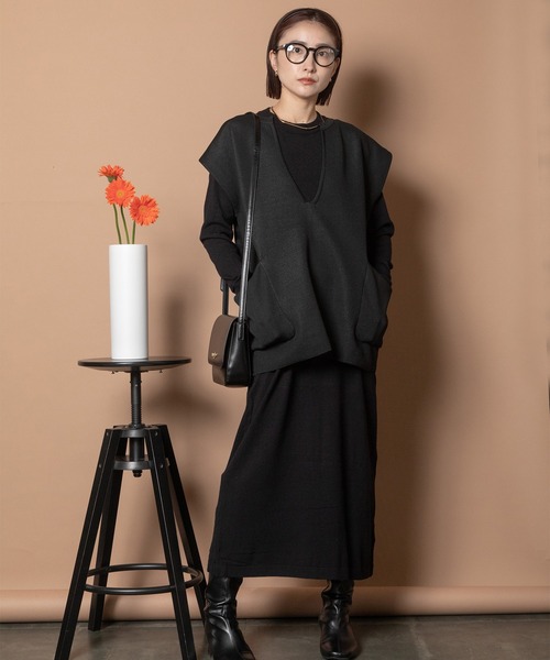 Bou Jeloud（ブージュルード） ワンピース Wフェイストップス＋Iライン