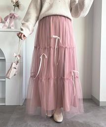 ヴァクトーヴォヤージュ チュールリボンスカート ヴァクトーヴォヤージュ チュールリボンスカート