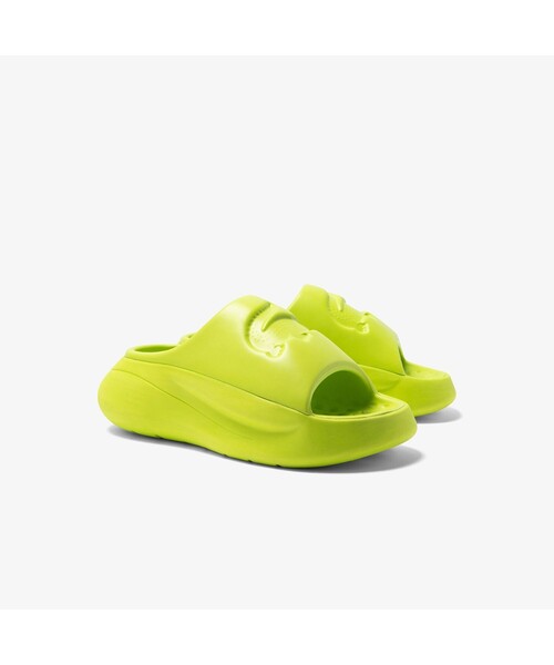 みみLACOSTE ラコステ 厚底サンダル 新品27.5㎝ LACOSTE 「LACOSTE」 ヒールサンダル 23.5cm グリーン
