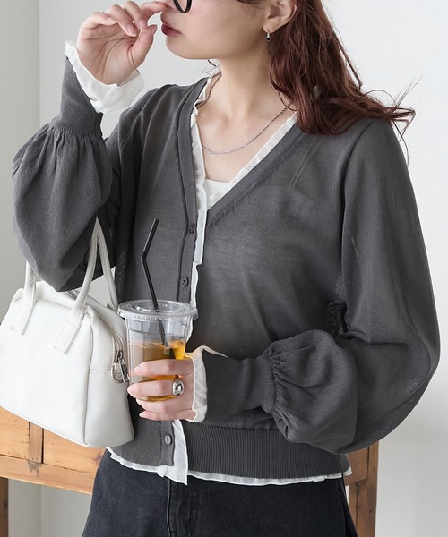 カーディガン ルーズミドルシアーカーディガン レディース ルーズミドルシアーカーディガン | N. Natural Beauty Basic