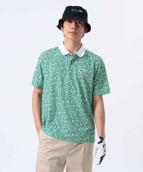 TANGRAM ポロシャツ ONE SNAP BIG SILHOUETTE POLO -TILT LOGO