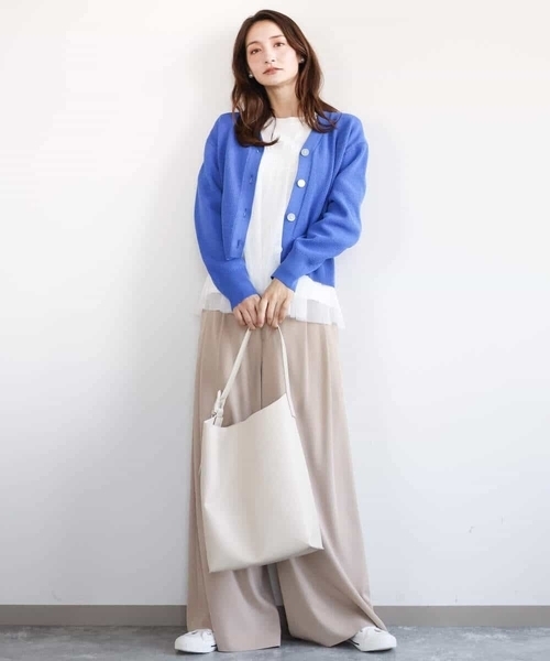 MK MICHEL  / エムケーミッシェルクラン スポンディッシュニットカーディガン/洗える MK MICHEL KLEIN カーディガン スポンディッシュニット