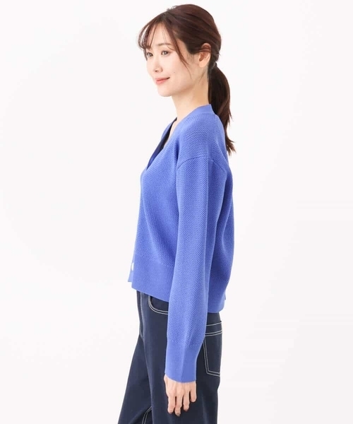 MK MICHEL  / エムケーミッシェルクラン スポンディッシュニットカーディガン/洗える MK MICHEL KLEIN カーディガン スポンディッシュニット