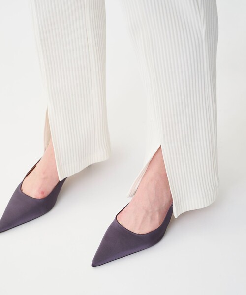 uncrave（アンクレイヴ） パンツ プリーツリブ スリットパンツ