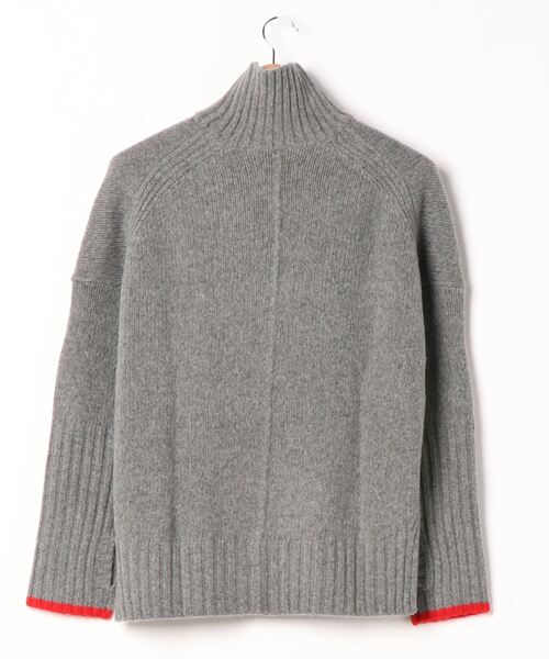 「ZADIG&VOLTAIRE」 タートルネックニット S 杢グレー レディース_画像2