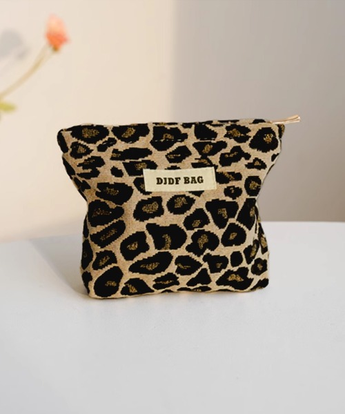 IRADOWL（アイラドール） ポーチ レオパード柄ミニポーチ レディース