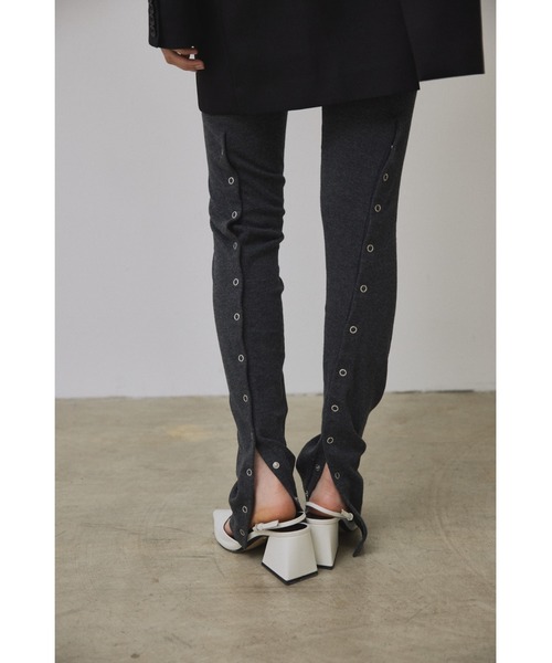 スパッツ・レギンス RICK OWENS Knitted leggings Black Porterville Knit Leggings by Rick Owens on Sale