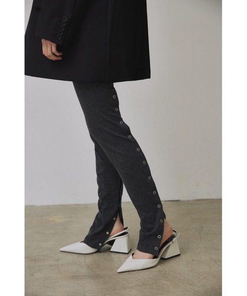 AP STUDIO Knit Leggings ニットレギンス ブラック COZY KNIT LEGGING | ONYX