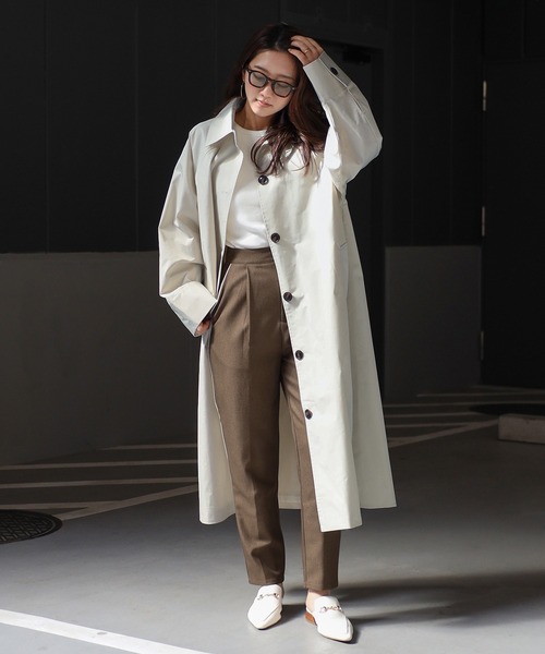 ENC ステンカラーコート コート soutien collar spring coat