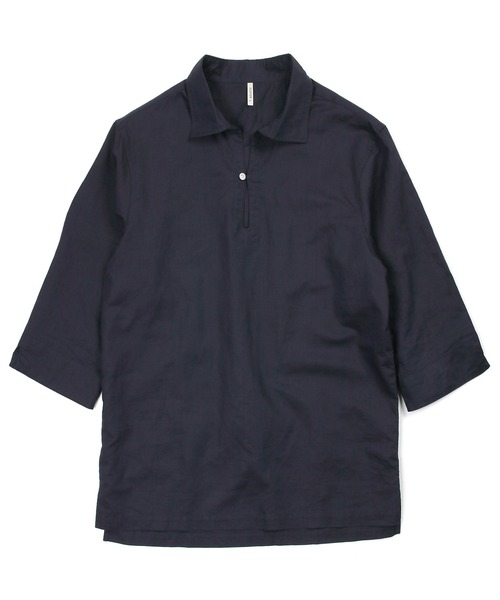 The DUFFER of ST.GEORGE シャツ LINEN BLEND 3Q SKIPPER SHIRT