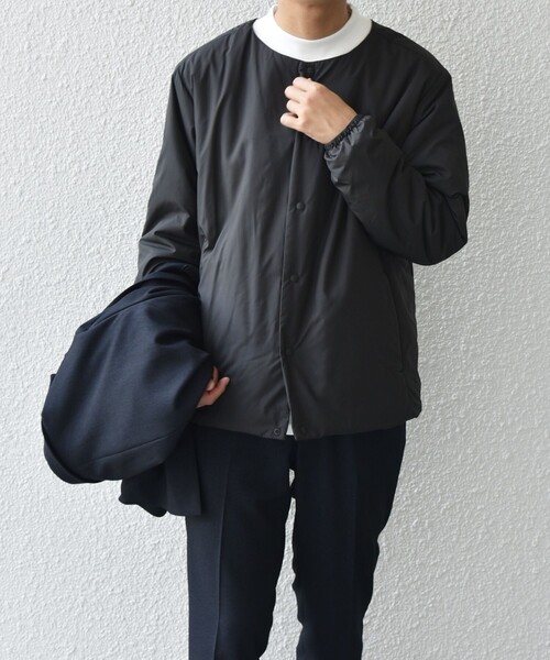 SHIPS any 「SHIPS any」 中綿ブルゾン MEDIUM ブラック メンズ