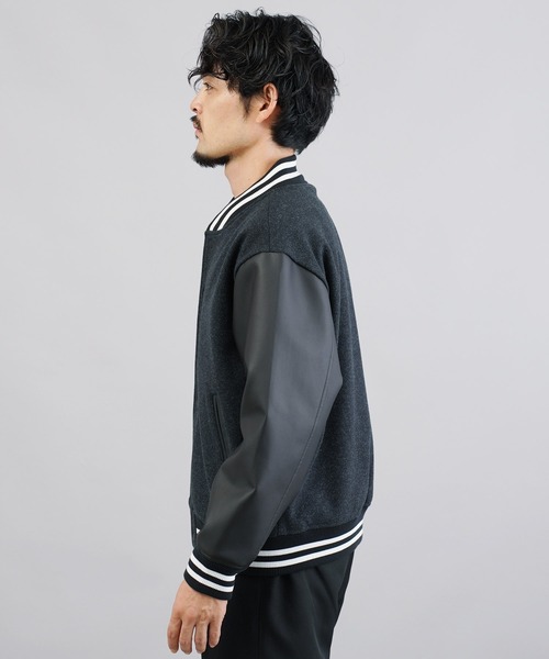 「JIGGYS SHOP」 スタジャン X-LARGE ブラック メンズ_画像7