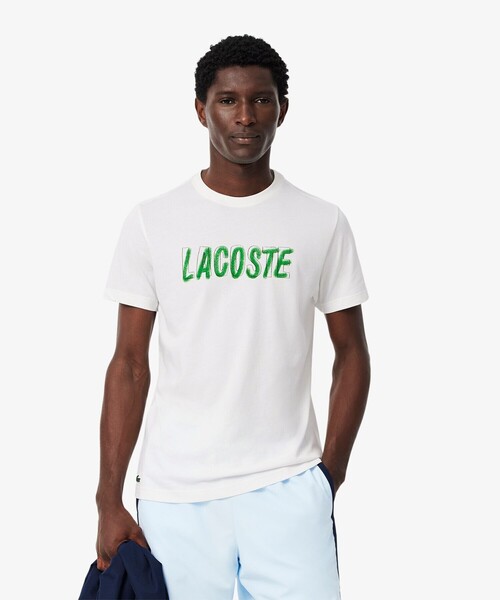 LACOSTE ウルトラドライ Tシャツ LACOSTE（ラコステ） tシャツ 吸水速乾 レイヤードネームウルトラ