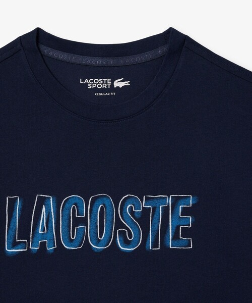 LACOSTE（ラコステ） tシャツ 吸水速乾 レイヤードネームウルトラ