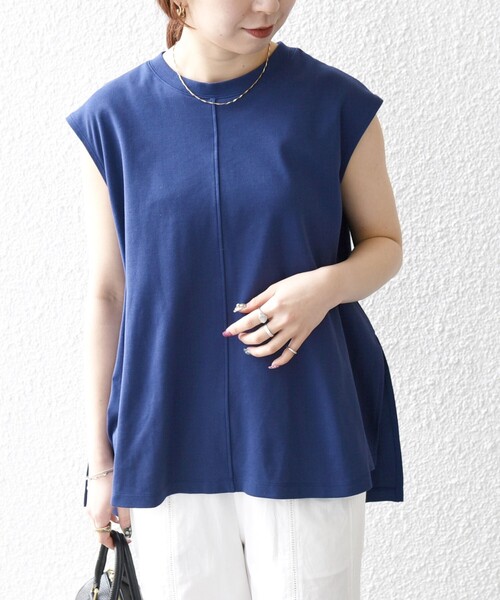 SHIPS for women / シップスウィメン SHIPS any:〈接触冷感/汗染み防止加工/洗濯機可能〉Aライン フレンチスリーブ TEE セール】SHIPS any:〈接触冷感/汗染み防止加工/洗濯機可能〉A