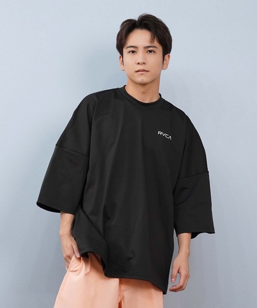 ルーカ　ラッシュガード　Sサイズ RVCA/ルーカ メンズ半袖ラッシュガード S/S RASHGUARD BLACK UVA