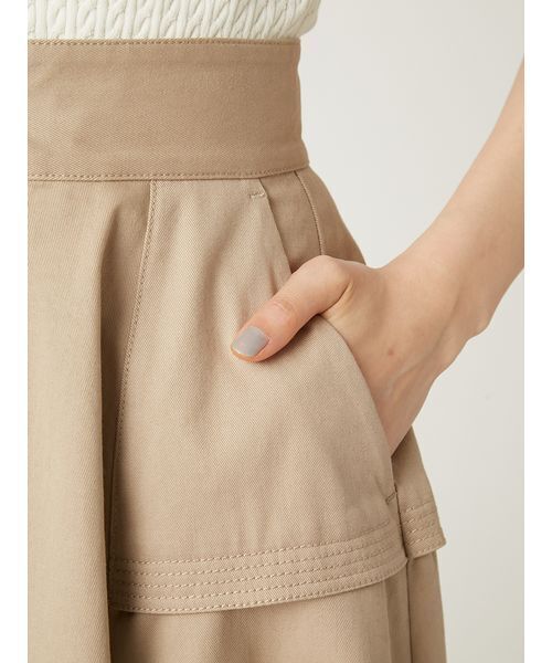 ⑫fray id フレアスカート FRAY I.D スカート 「FRAY I.D｜Dickies」チノフレアスカート