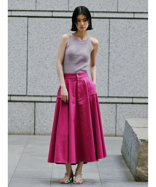 ⑫fray id フレアスカート FRAY I.D スカート 「FRAY I.D｜Dickies」チノフレアスカート