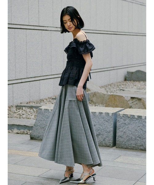 ⑫fray id フレアスカート FRAY I.D スカート 「FRAY I.D｜Dickies」チノフレアスカート