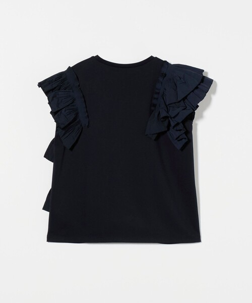 UNITED ARROWS tシャツ プリーツフリル コンビ カットソー