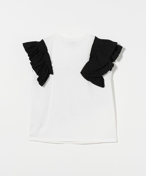 UNITED ARROWS tシャツ プリーツフリル コンビ カットソー