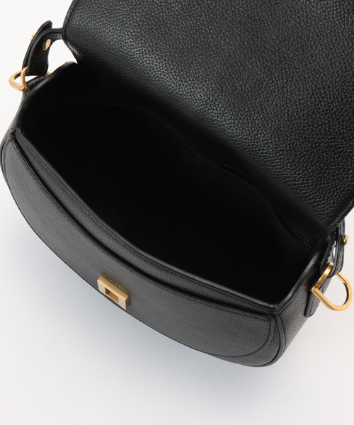 DeMellier シエナ ホーボーショルダーバッグ Black 海外限定 DeMellier Siena レザーショルダーバッグ S | ブラック