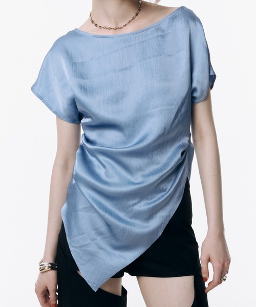 トップス Amo JOSE MOON tシャツ ASSYMMETRY TOP/アシンメトリートップ