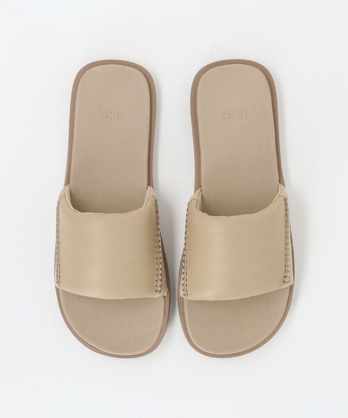 UGG Australia (アグ オーストラリア) レザー スライドサンダル