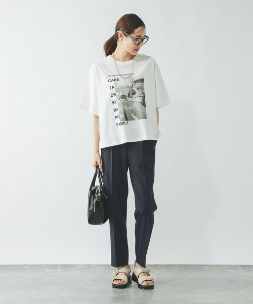 GLOBAL WORK パンツ ウツクシルエットDRYプレミアムテーパード