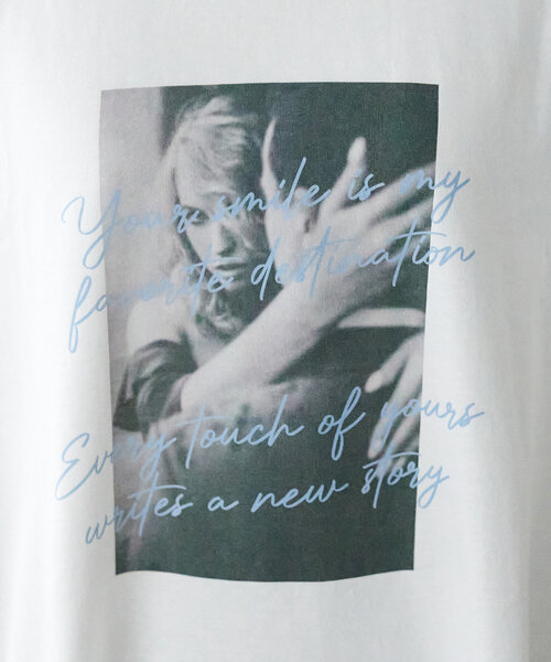 Discoat tシャツ 「WEB限定」モノクロロゴカラーポイントビッグ