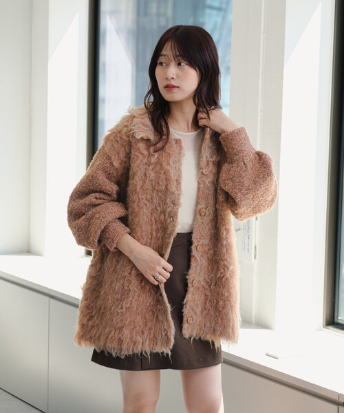 Kastane（カスタネ） ニットカーディガン FREE ブラウン レディース