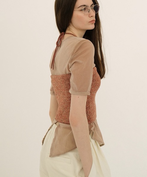 CLANE（クラネ） チューブトップ ベアトップ HEATHER COTTON KNIT