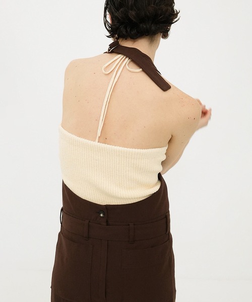CLANE（クラネ） チューブトップ ベアトップ HEATHER COTTON KNIT
