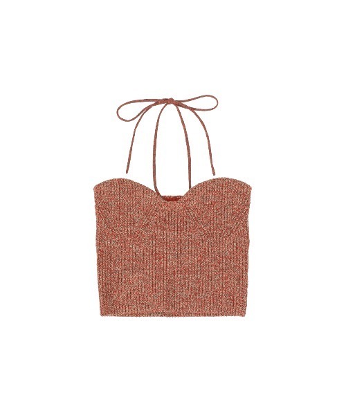 CLANE（クラネ） チューブトップ ベアトップ HEATHER COTTON KNIT