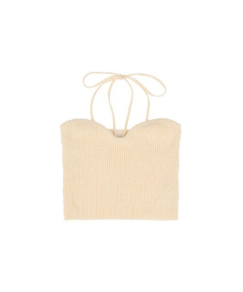 CLANE（クラネ） チューブトップ ベアトップ HEATHER COTTON KNIT