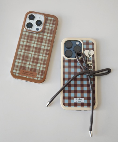 Port（ポート） スマホケース 「 」 ナチュラル マルチ チェック