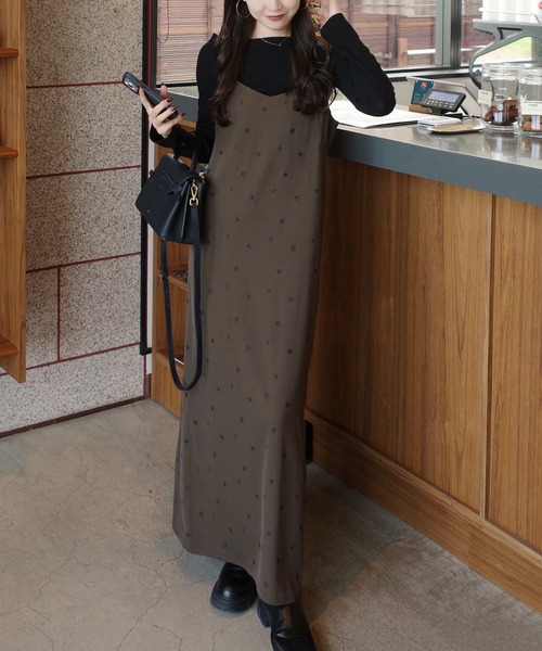 HEILIS（ヘイリス） ワンピース 「Nanami Original」花柄刺繍キャミ