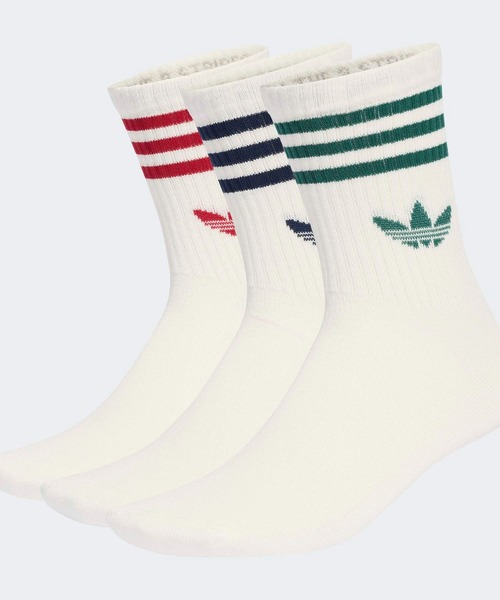 adidas（アディダス） 靴下 スリーストライプス クルーソックス 3足組