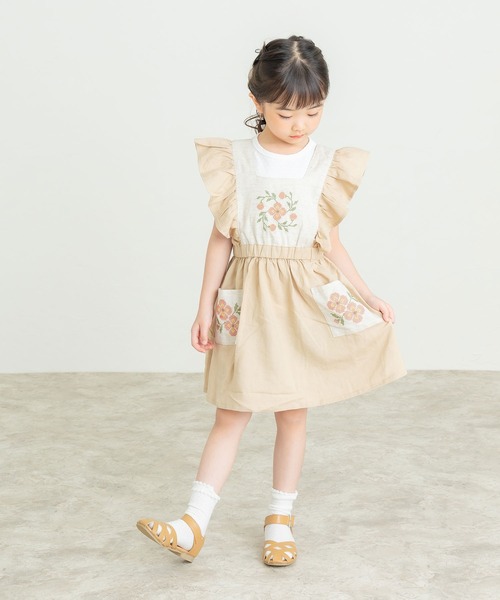 la poche biscuit（ラポシェビスキュイ） ジャンパースカート エプロン