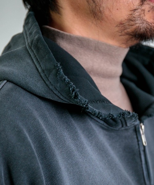 パーカー 「MOOJI MOOJI」 OVERSIZE Z/UP HOODIE / オーバーサイズ
