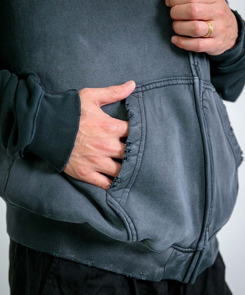 パーカー 「MOOJI MOOJI」 OVERSIZE Z/UP HOODIE / オーバーサイズ