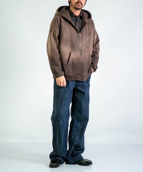 パーカー 「MOOJI MOOJI」 OVERSIZE Z/UP HOODIE / オーバーサイズ