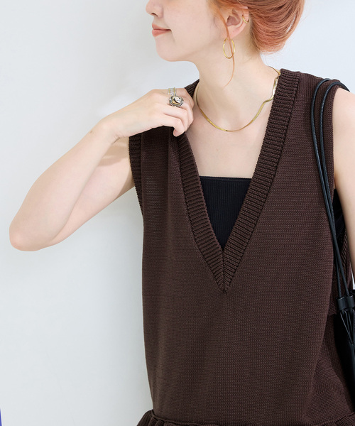 BC.STOCK ベスト　ジレ B.C STOCK ベスト ジレ 「追加2」フレンチリネンジレ レディース