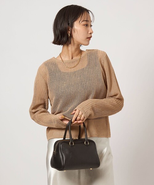 ニット セーター メッシュ 2WAY プルオーバー ニット ２ -ウォッシャブル- レディース