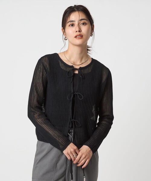 ニット セーター メッシュ 2WAY プルオーバー ニット ２ -ウォッシャブル- レディース