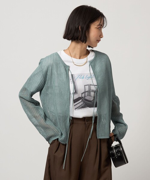 ニット セーター メッシュ 2WAY プルオーバー ニット ２ -ウォッシャブル- レディース