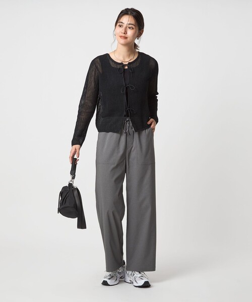 ニット セーター メッシュ 2WAY プルオーバー ニット ２ -ウォッシャブル- レディース