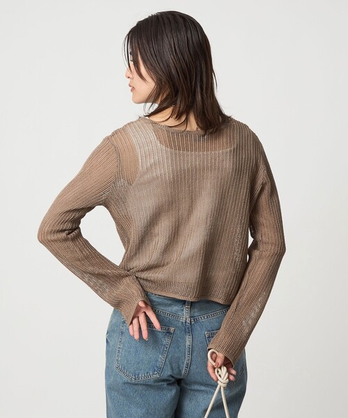 ニット セーター メッシュ 2WAY プルオーバー ニット ２ -ウォッシャブル- レディース
