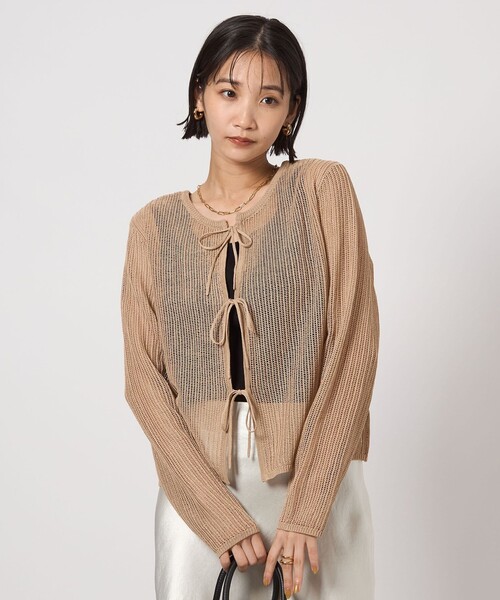 ニット セーター メッシュ 2WAY プルオーバー ニット ２ -ウォッシャブル- レディース