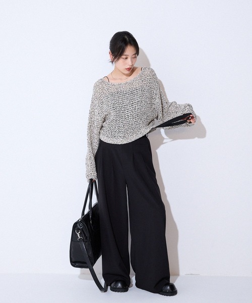 スラックス パンツ サスツキワイドパンツ/583255 レディース | JEANASIS | 06
